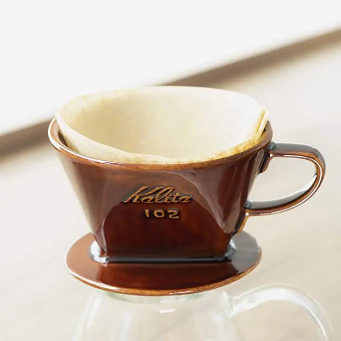 Kalita Style 102 Ceramic Coffee Dripper - Brown Espresso Parts