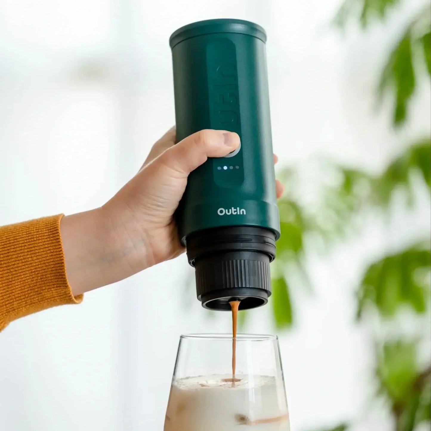 Nano Portable Espresso Machine (OutIn Teal) OutIn
