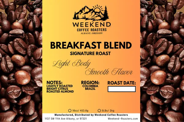 Weekend Coffee Roaster's: Breakfast Blend Weekend Coffee Roasters