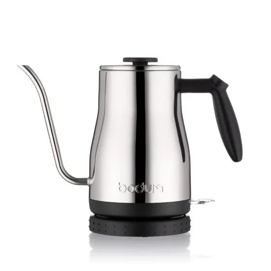 Bodum Bistro Gooseneck Electric Water Kettle, 1.0l Shiny T.M. Ward Coffee Company