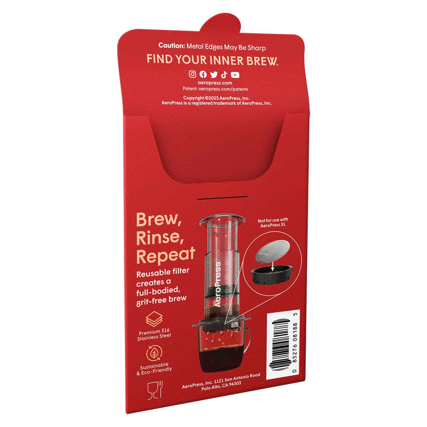 AeroPress Standard Stainless Steel Reusable Filter Espresso Parts