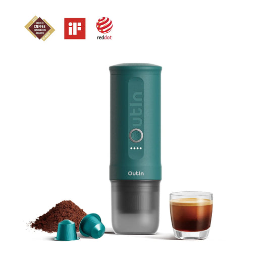 Nano Portable Espresso Machine (OutIn Teal) OutIn