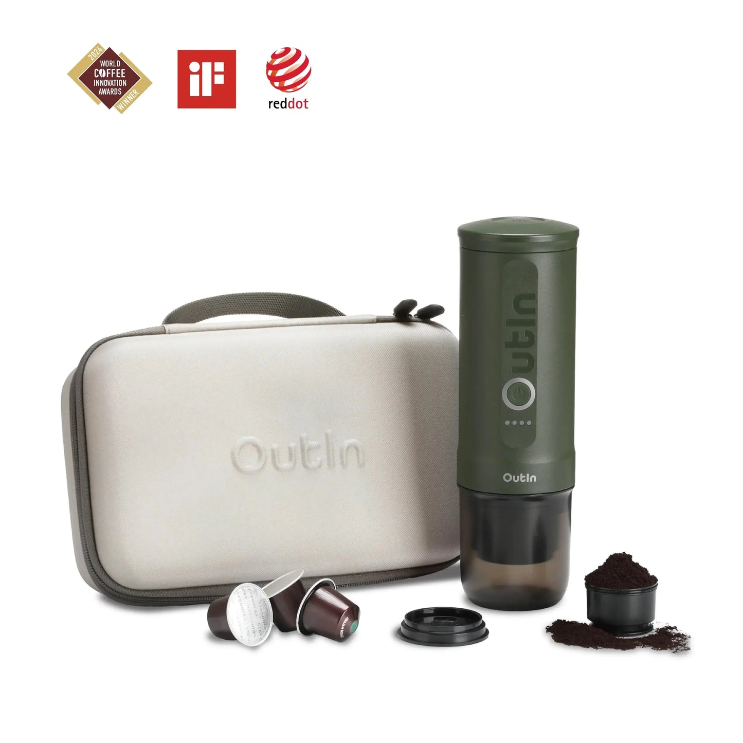 Traveler Espresso Gift Set (Forest Green) OutIn