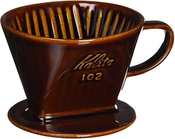 Kalita Style 102 Ceramic Coffee Dripper - Brown Espresso Parts