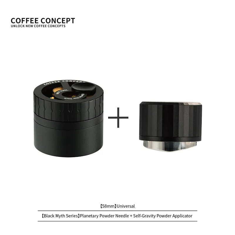 Black Myth Impact Tamper - 30LB Constant Force Spring Espresso Tamper Under $49 COFFEECONCEPT