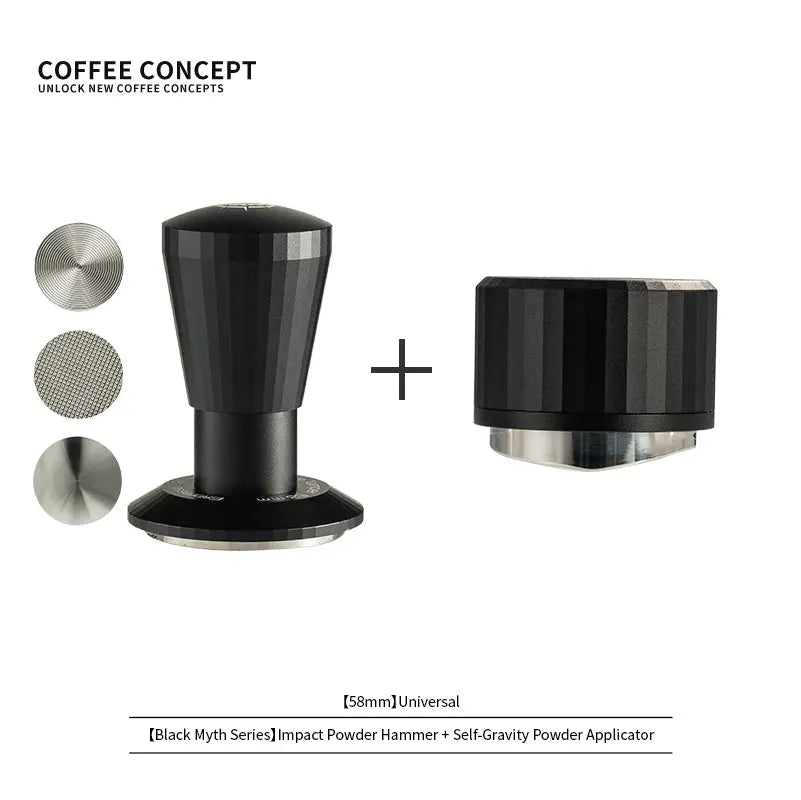 Black Myth Impact Tamper - 30LB Constant Force Spring Espresso Tamper Under $49 COFFEECONCEPT