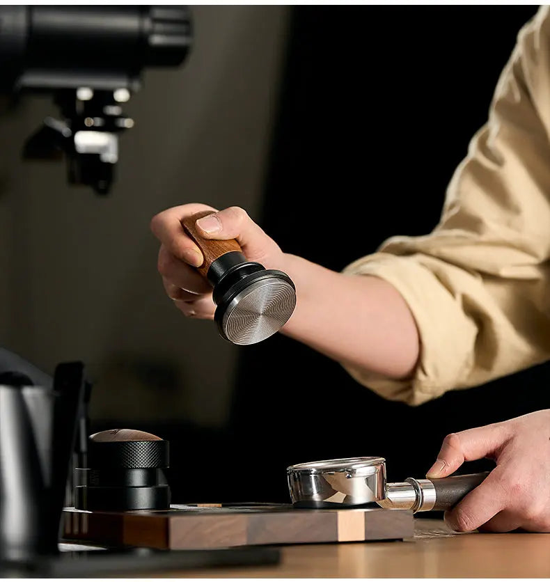 Best Espresso Tamper for Consistent Shots - Muyu Constant Force Spring Tamper Under $24 COFFEECONCEPT