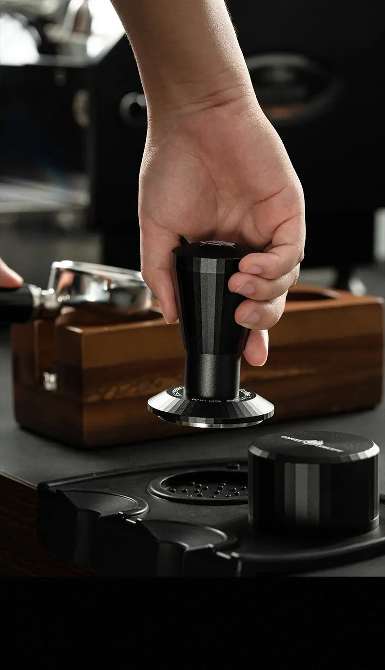 Black Myth Impact Tamper - 30LB Constant Force Spring Espresso Tamper Under $49 COFFEECONCEPT