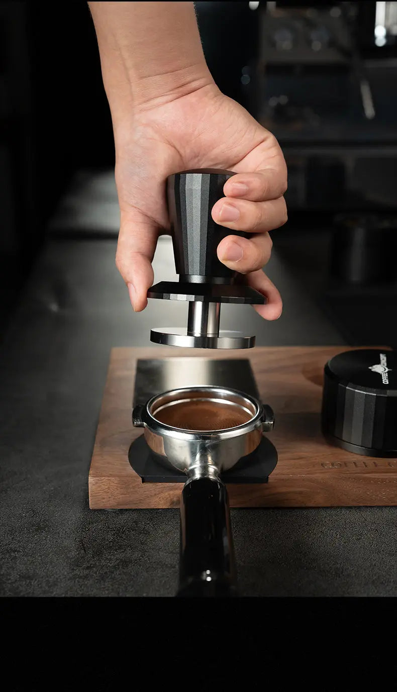 Black Myth Impact Tamper - 30LB Constant Force Spring Espresso Tamper Under $49 COFFEECONCEPT