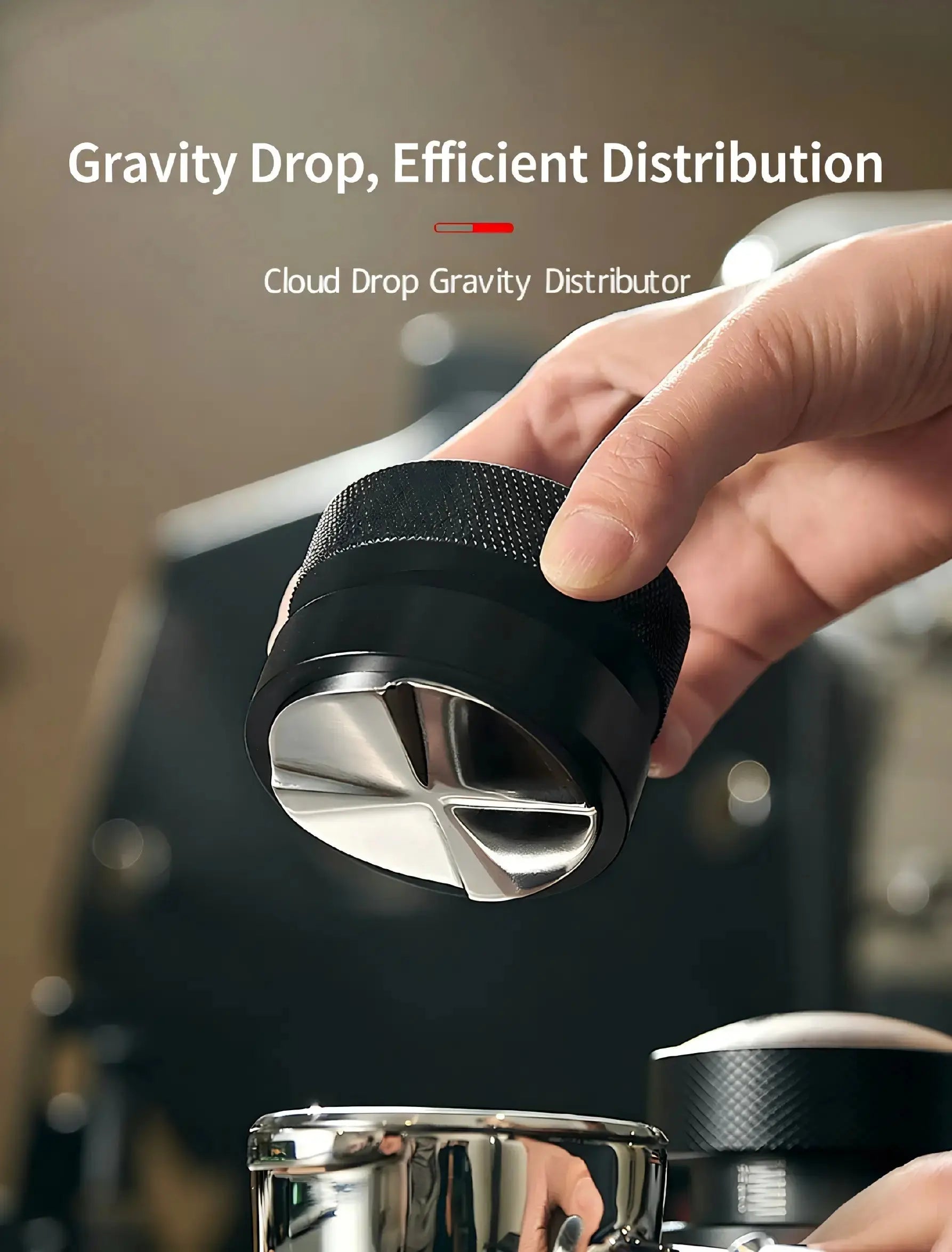 Best Espresso Distributor for Home Baristas - Cloud Drop Gravity Self-Leveling Tool Under $25 COFFEECONCEPT