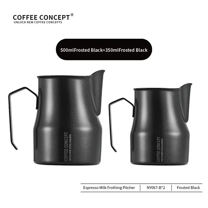 Best Milk Pitcher for Latte Art Beginners - Bell Shape 350ml/500ml Frothing Jug Under $15 COFFEECONCEPT