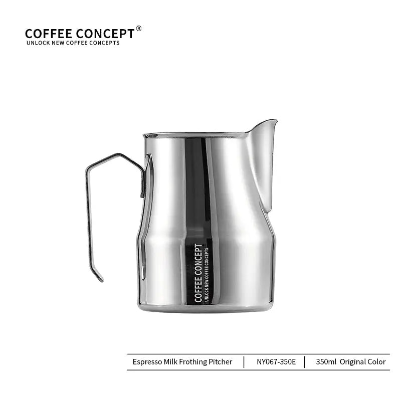 Best Milk Pitcher for Latte Art Beginners - Bell Shape 350ml/500ml Frothing Jug Under $15 COFFEECONCEPT