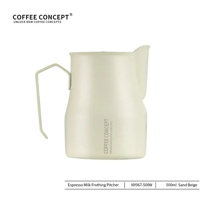 Best Milk Pitcher for Latte Art Beginners - Bell Shape 350ml/500ml Frothing Jug Under $15 COFFEECONCEPT