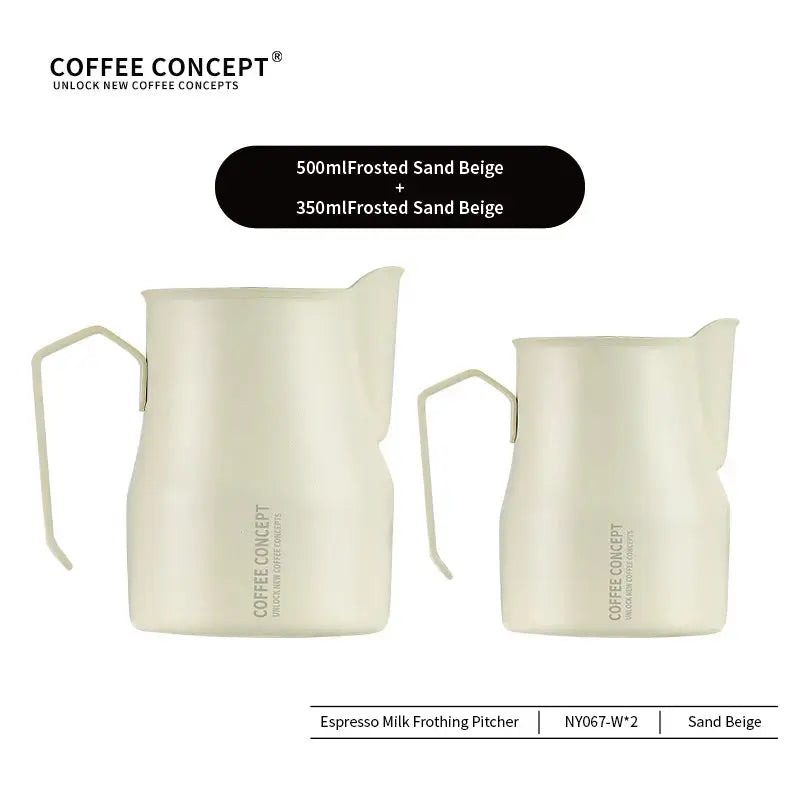 Best Milk Pitcher for Latte Art Beginners - Bell Shape 350ml/500ml Frothing Jug Under $15 COFFEECONCEPT