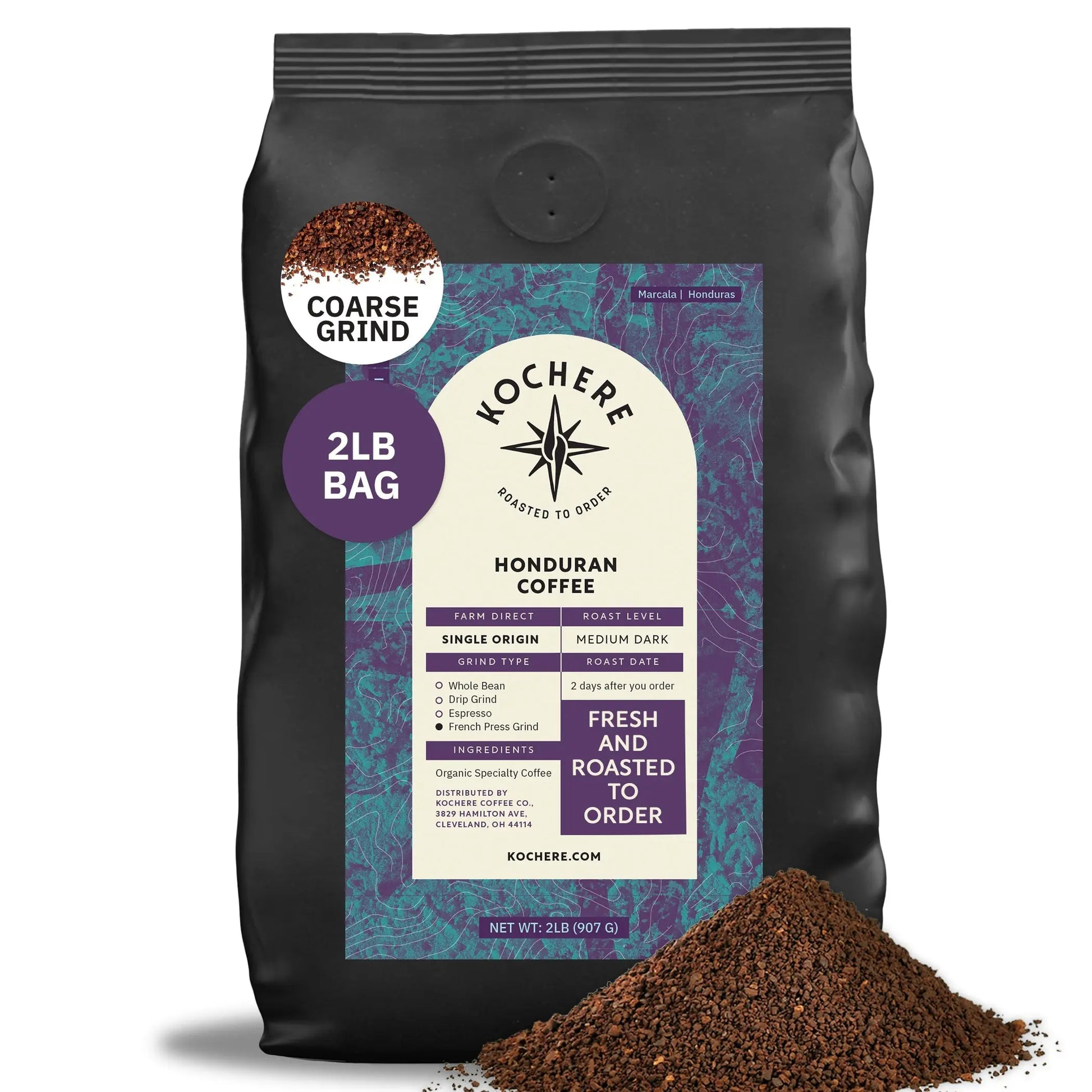 Kochere Coffee Honduran Marcala Organic Medium Roast - Caramel, Spice, Brown Sugar Notes Kochere Coffee Co.