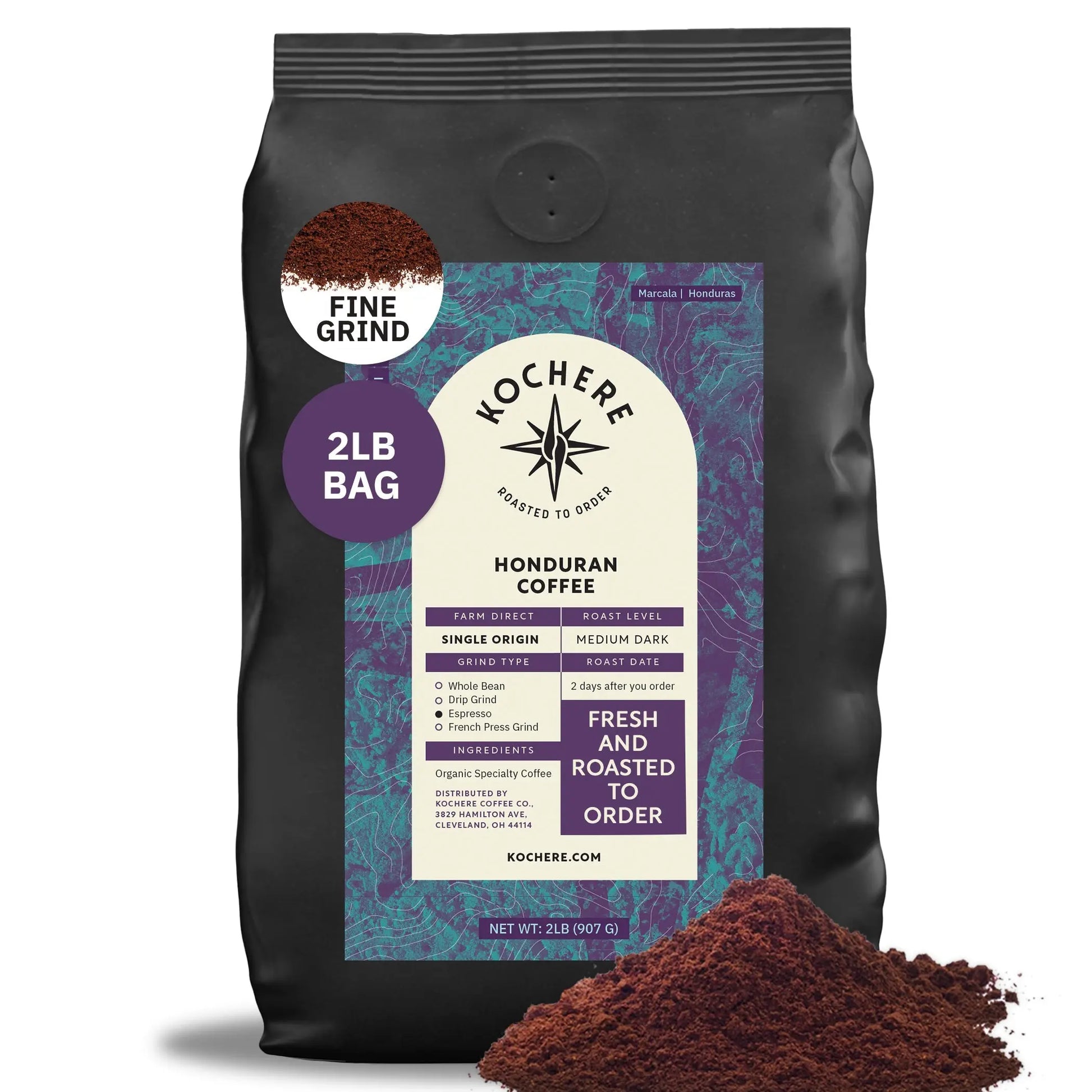 Kochere Coffee Honduran Marcala Organic Medium Roast - Caramel, Spice, Brown Sugar Notes Kochere Coffee Co.