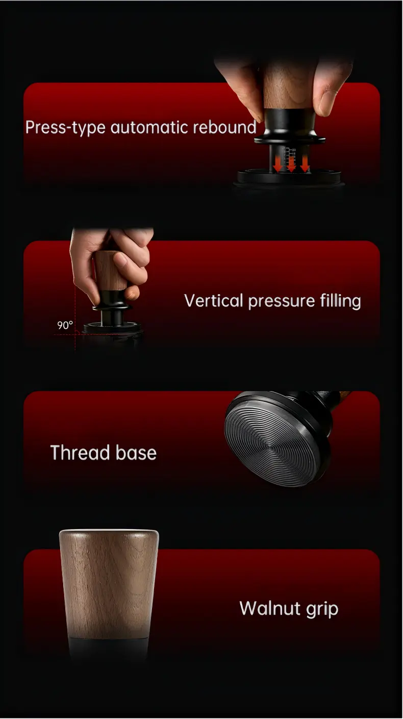 Best Espresso Tamper for Consistent Shots - Muyu Constant Force Spring Tamper Under $24 COFFEECONCEPT