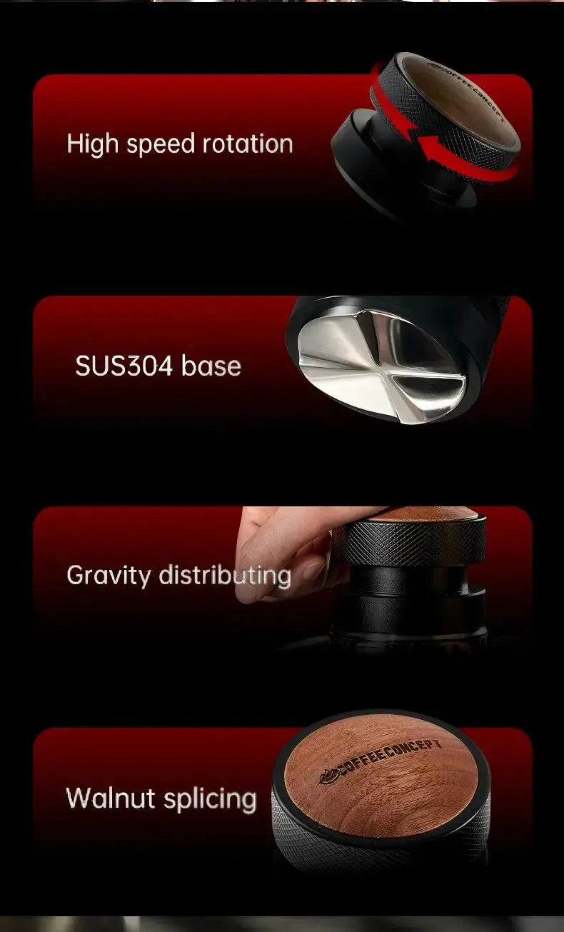 Best Espresso Distributor for Home Baristas - Cloud Drop Gravity Self-Leveling Tool Under $25 COFFEECONCEPT