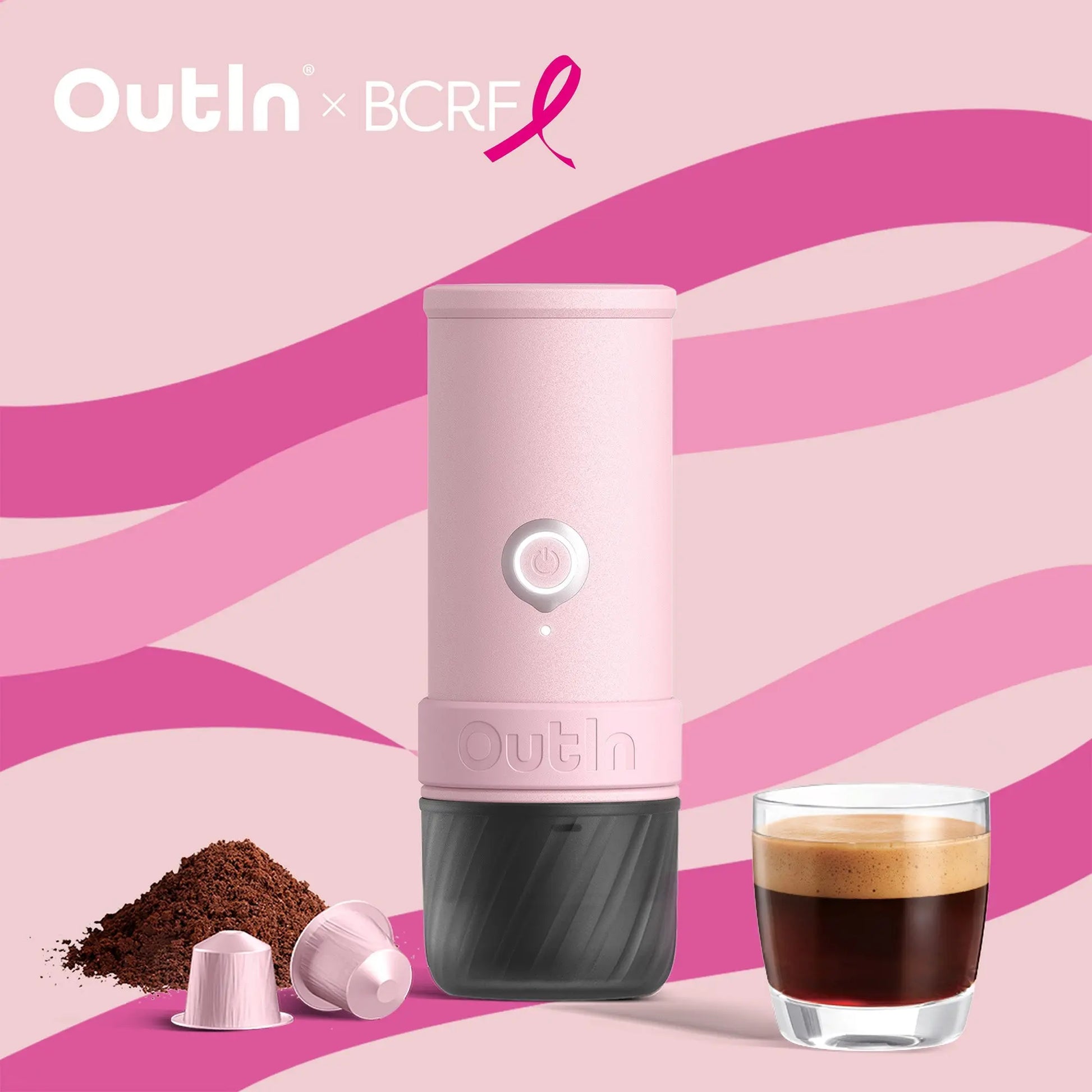 Mino Portable Espresso Machine (Rose Clay) X BCRF OutIn