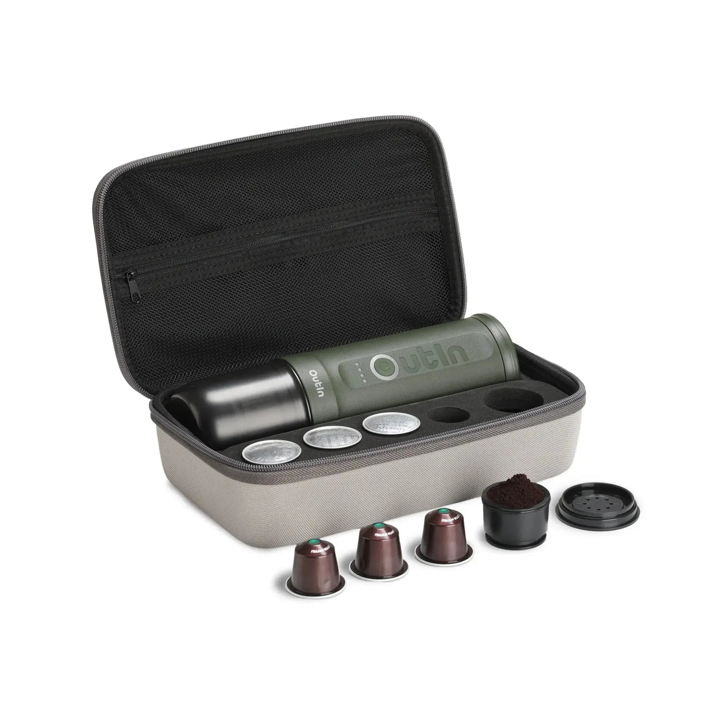 Traveler Espresso Gift Set (Forest Green) OutIn