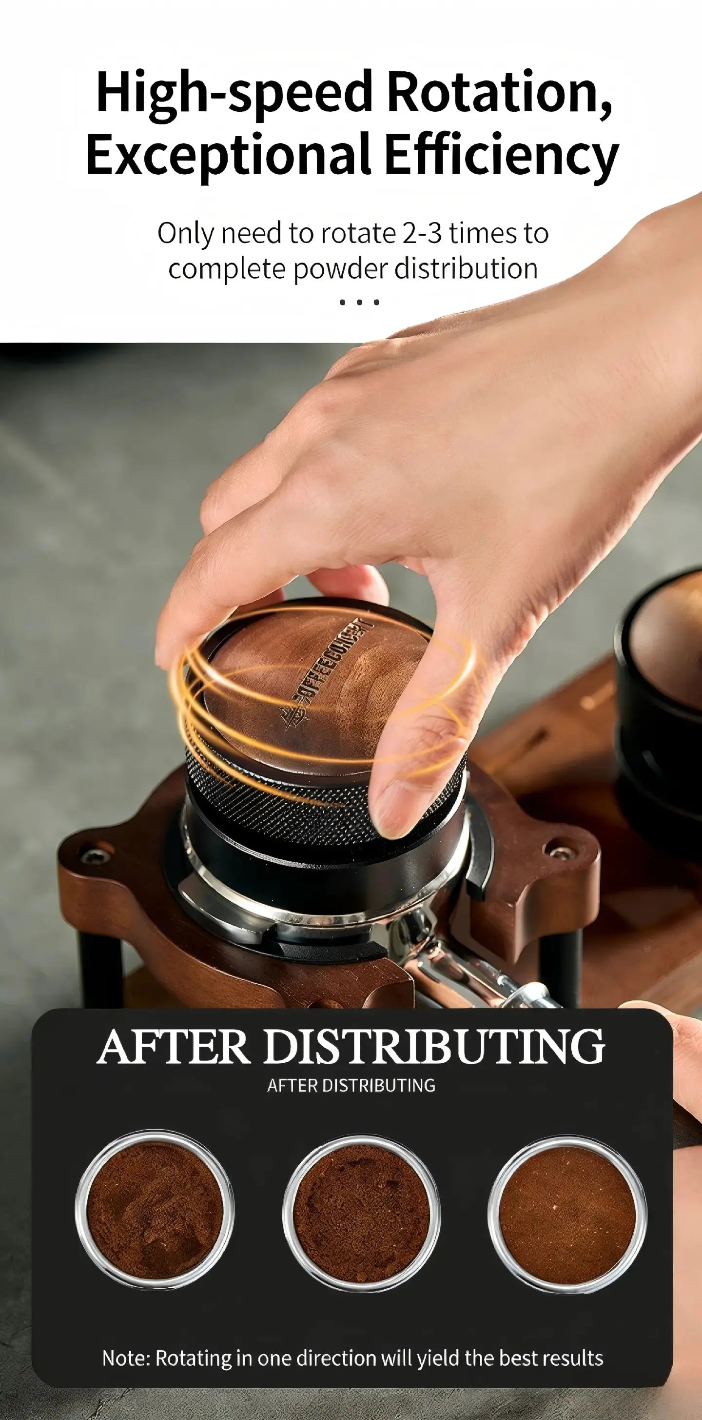 Best Espresso Distributor for Home Baristas - Cloud Drop Gravity Self-Leveling Tool Under $25 COFFEECONCEPT
