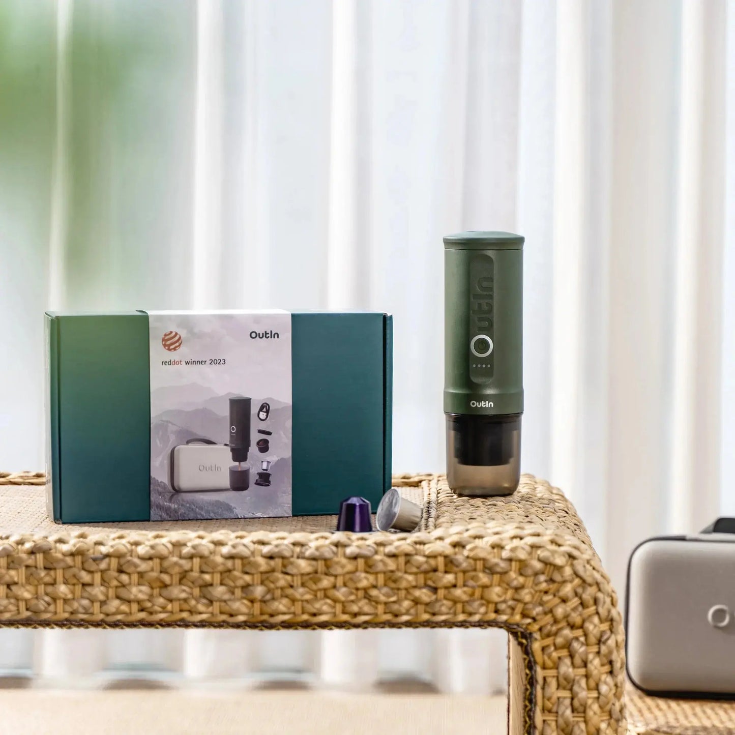 Traveler Espresso Gift Set (Forest Green) OutIn