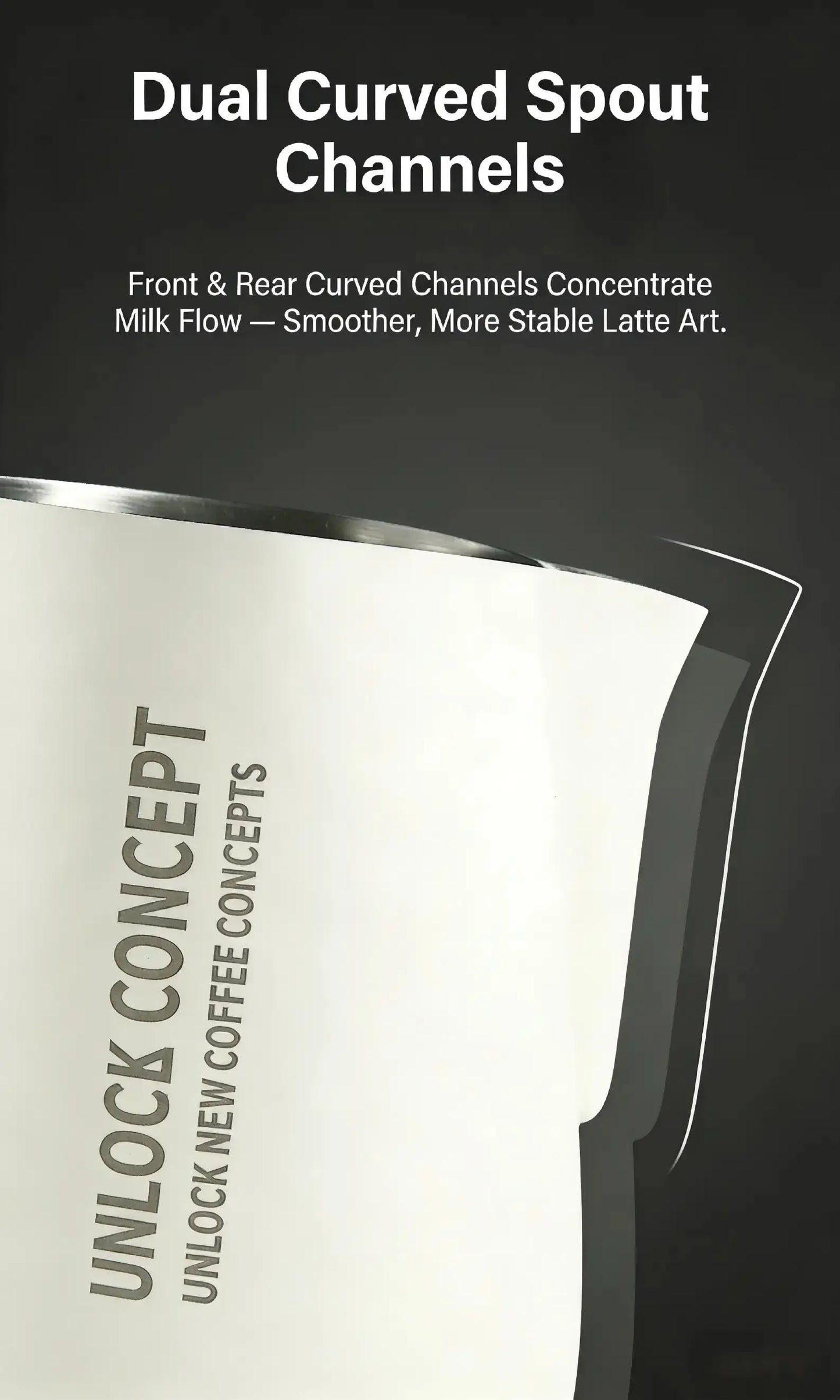 Best Milk Pitcher for Latte Art Beginners - Bell Shape 350ml/500ml Frothing Jug Under $15 COFFEECONCEPT