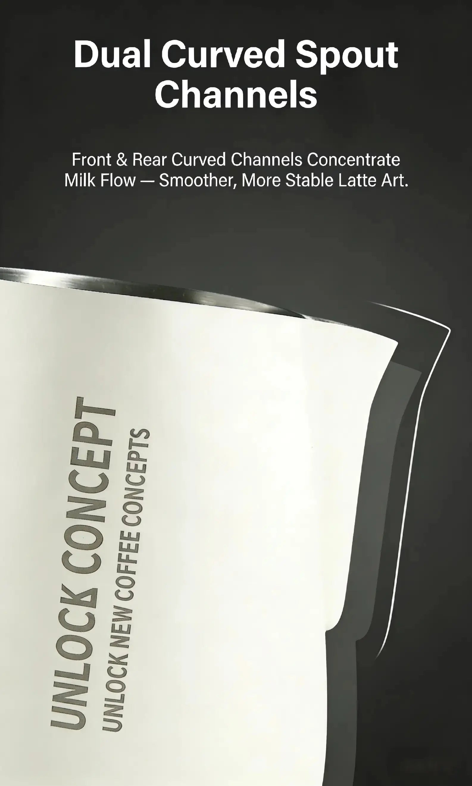 Best Milk Pitcher for Latte Art Beginners - Bell Shape 350ml/500ml Frothing Jug Under $15 COFFEECONCEPT