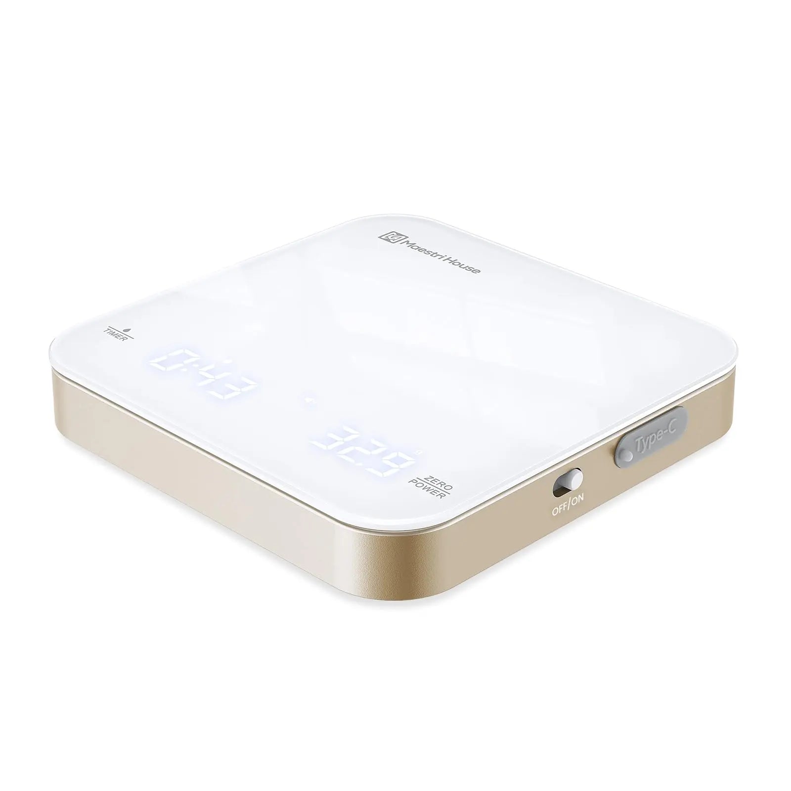 Maestri House Mini Coffee Scale with Timer, USB-C Rechargeable Espresso Scale, 2kg/0.1g Mt. Diablo Coffee and Gear