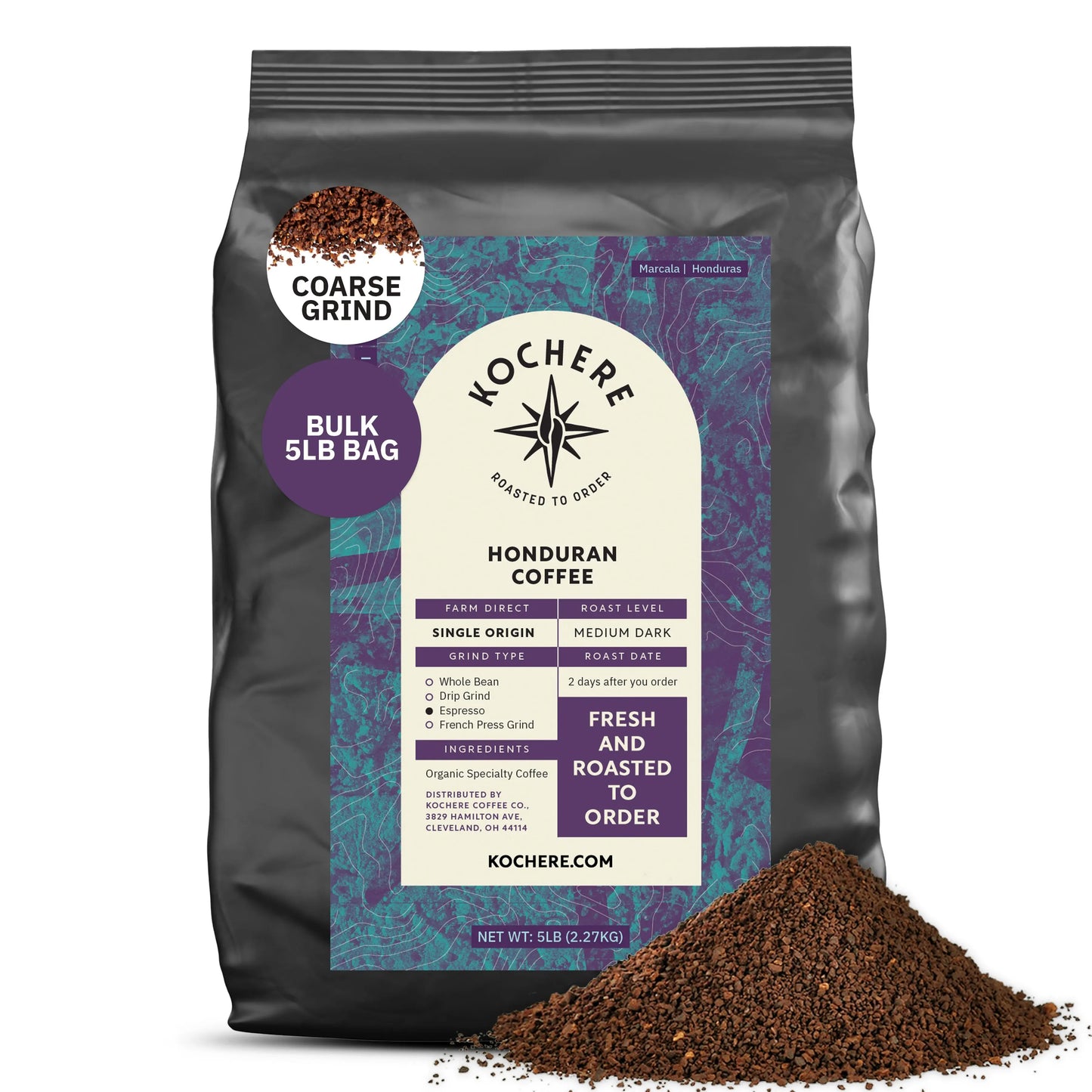 Kochere Coffee Honduran Marcala Organic Medium Roast - Caramel, Spice, Brown Sugar Notes Kochere Coffee Co.