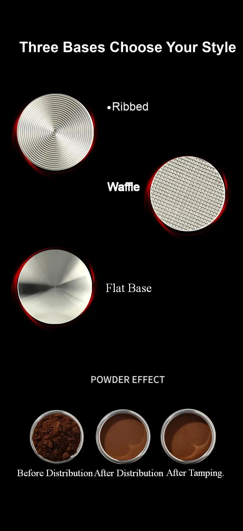 Black Myth Impact Tamper - 30LB Constant Force Spring Espresso Tamper Under $49 COFFEECONCEPT