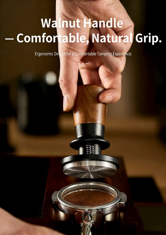 Best Espresso Tamper for Consistent Shots - Muyu Constant Force Spring Tamper Under $24 COFFEECONCEPT