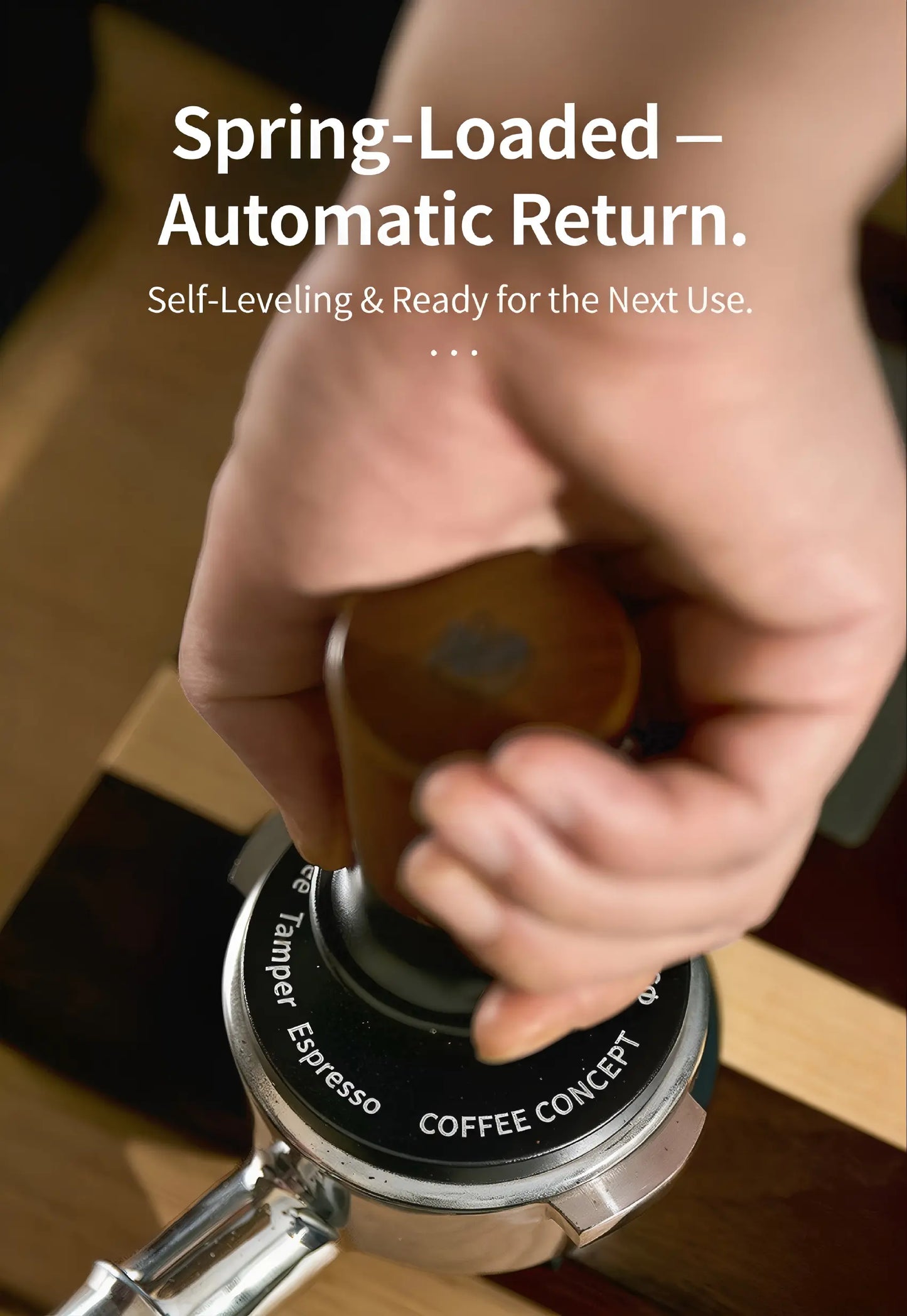 Best Espresso Tamper for Consistent Shots - Muyu Constant Force Spring Tamper Under $24 COFFEECONCEPT