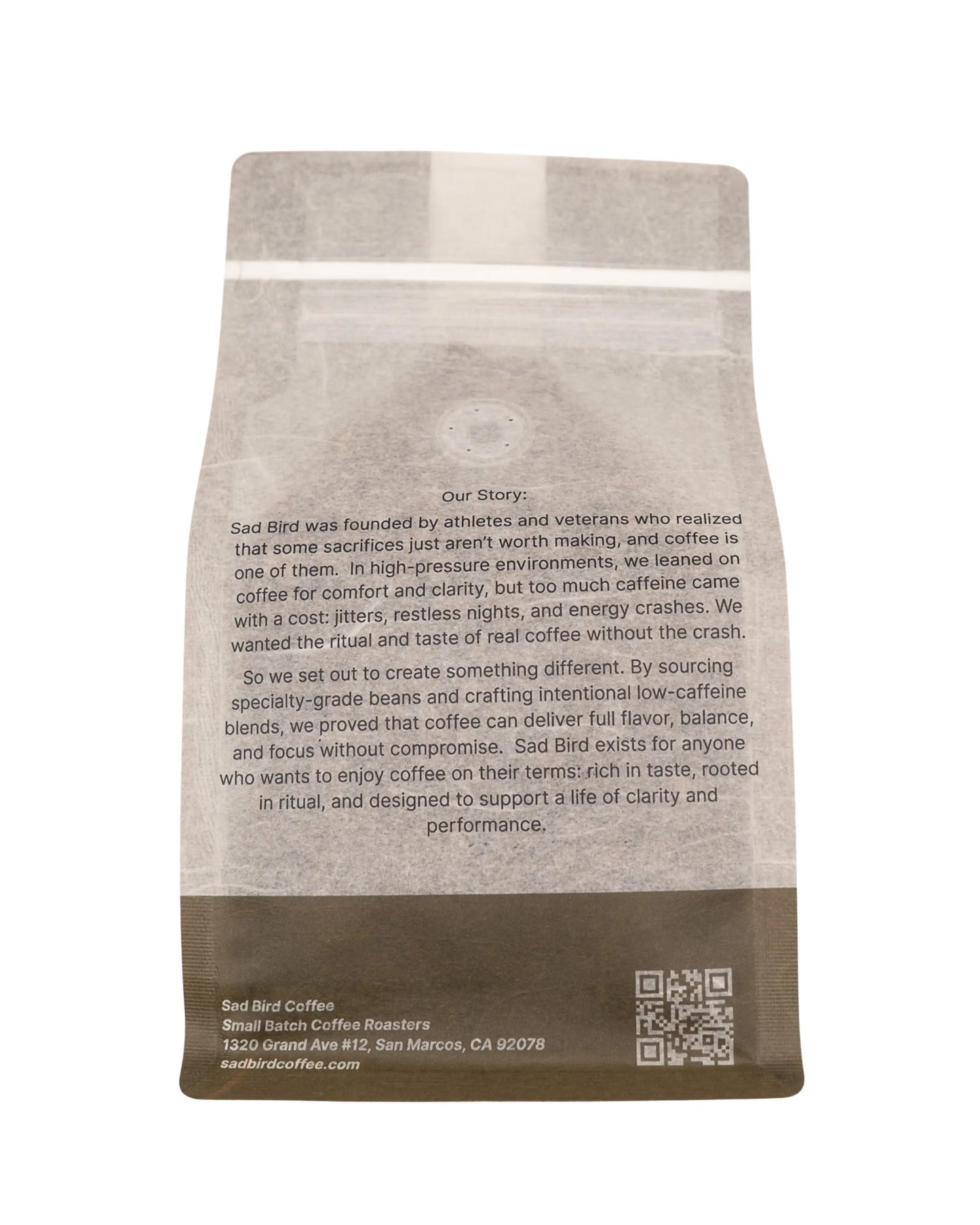 FIRST LIGHT · Half Caff · Medium Roast Sad Bird Coffee