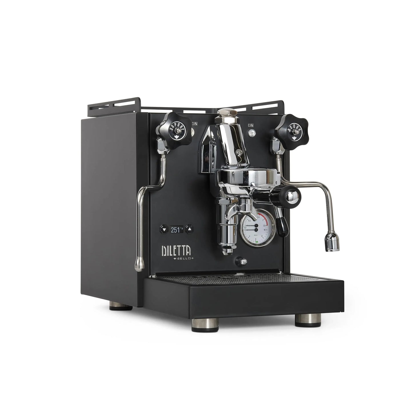 Diletta Bello+ Espresso Machine | E61 | PID Temperature Control | Shot Timer | Programmable Preinfusion | Handmade In Italy (Black) Mt. Diablo Coffee and Gear