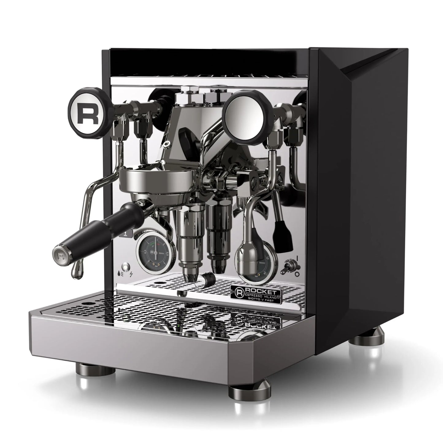 Rocket Espresso Mozzafiato FAST V Espresso Machine | Vibratory Pump | Heat Exchanger | PID Temperature Control | (Black) Mt. Diablo Coffee and Gear