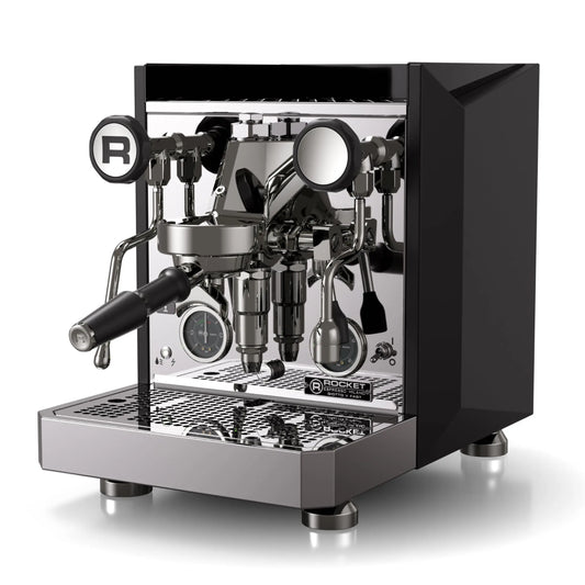 Rocket Espresso Mozzafiato FAST V Espresso Machine | Vibratory Pump | Heat Exchanger | PID Temperature Control | (Black) Mt. Diablo Coffee and Gear