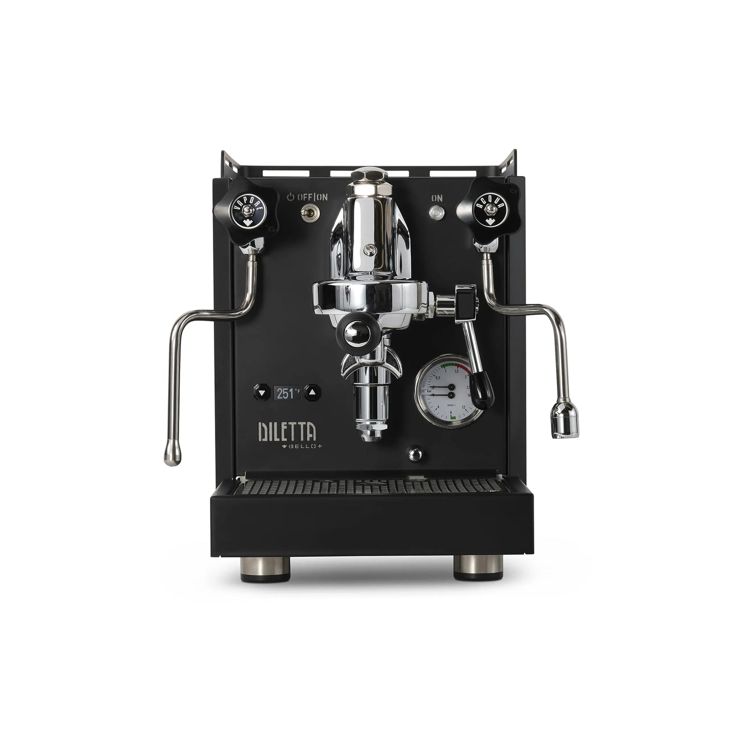Diletta Bello+ Espresso Machine | E61 | PID Temperature Control | Shot Timer | Programmable Preinfusion | Handmade In Italy (Black) Mt. Diablo Coffee and Gear
