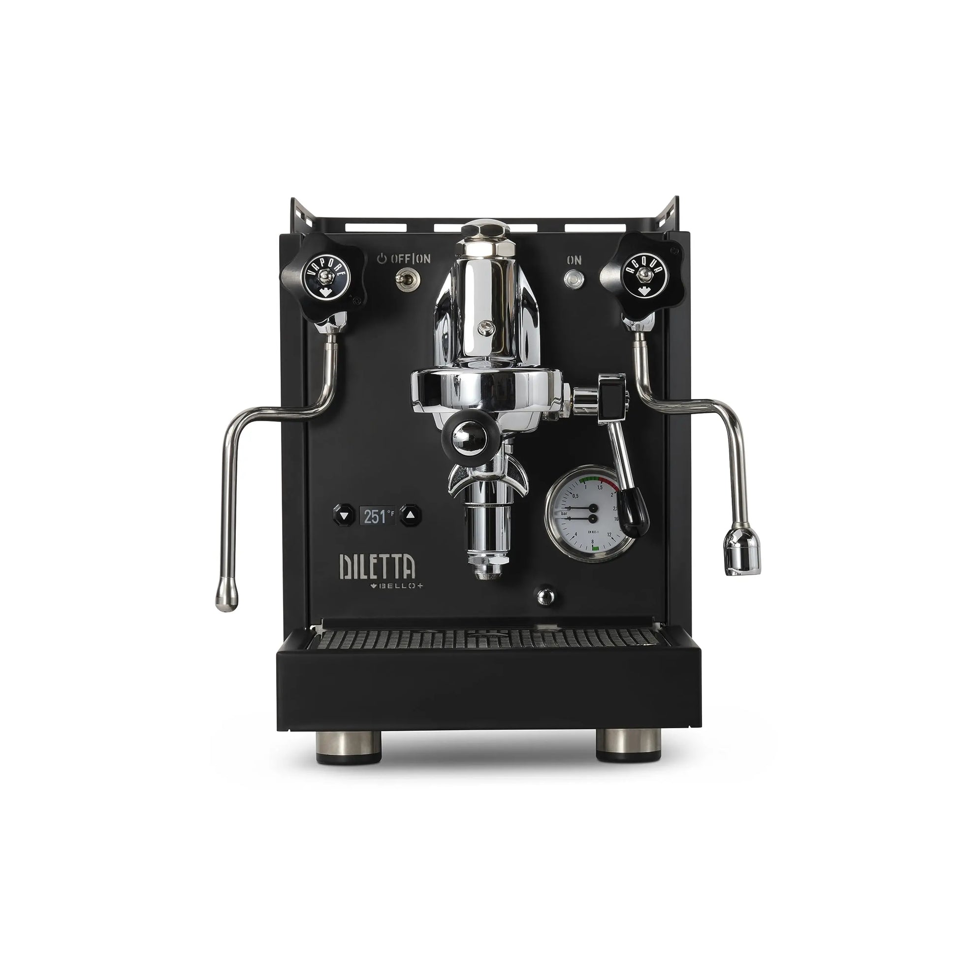 Diletta Bello+ Espresso Machine | E61 | PID Temperature Control | Shot Timer | Programmable Preinfusion | Handmade In Italy (Black) Mt. Diablo Coffee and Gear