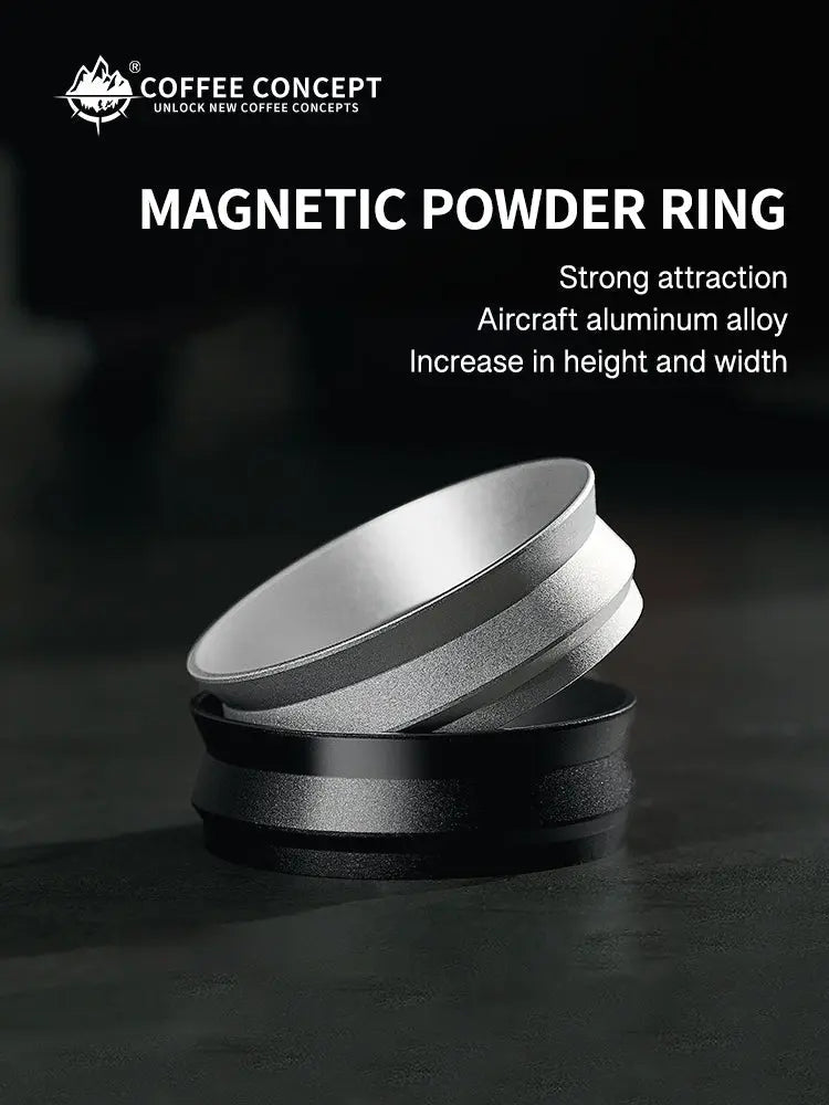 Best Magnetic Dosing Ring for Espresso - Anti-Static Coffee Funnel 51/53/58mm Under $8 COFFEECONCEPT