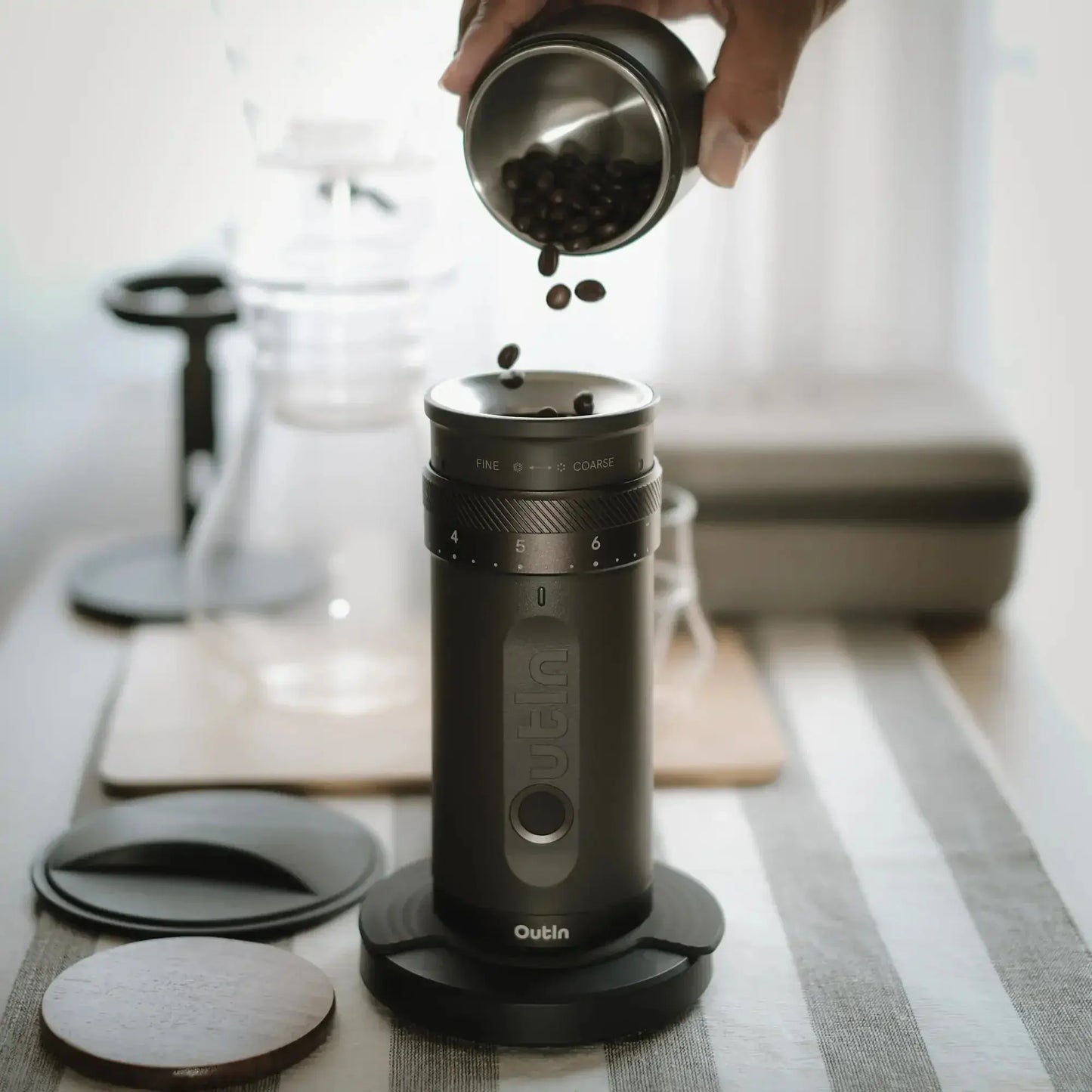 OutIn Fino Portable Electric Coffee Grinder OutIn