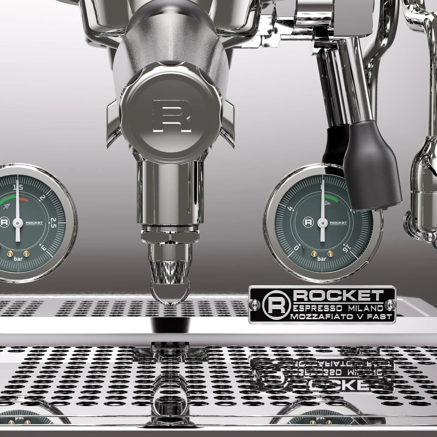 Rocket Espresso Mozzafiato FAST V Espresso Machine | Vibratory Pump | Heat Exchanger | PID Temperature Control | (Black) Mt. Diablo Coffee and Gear