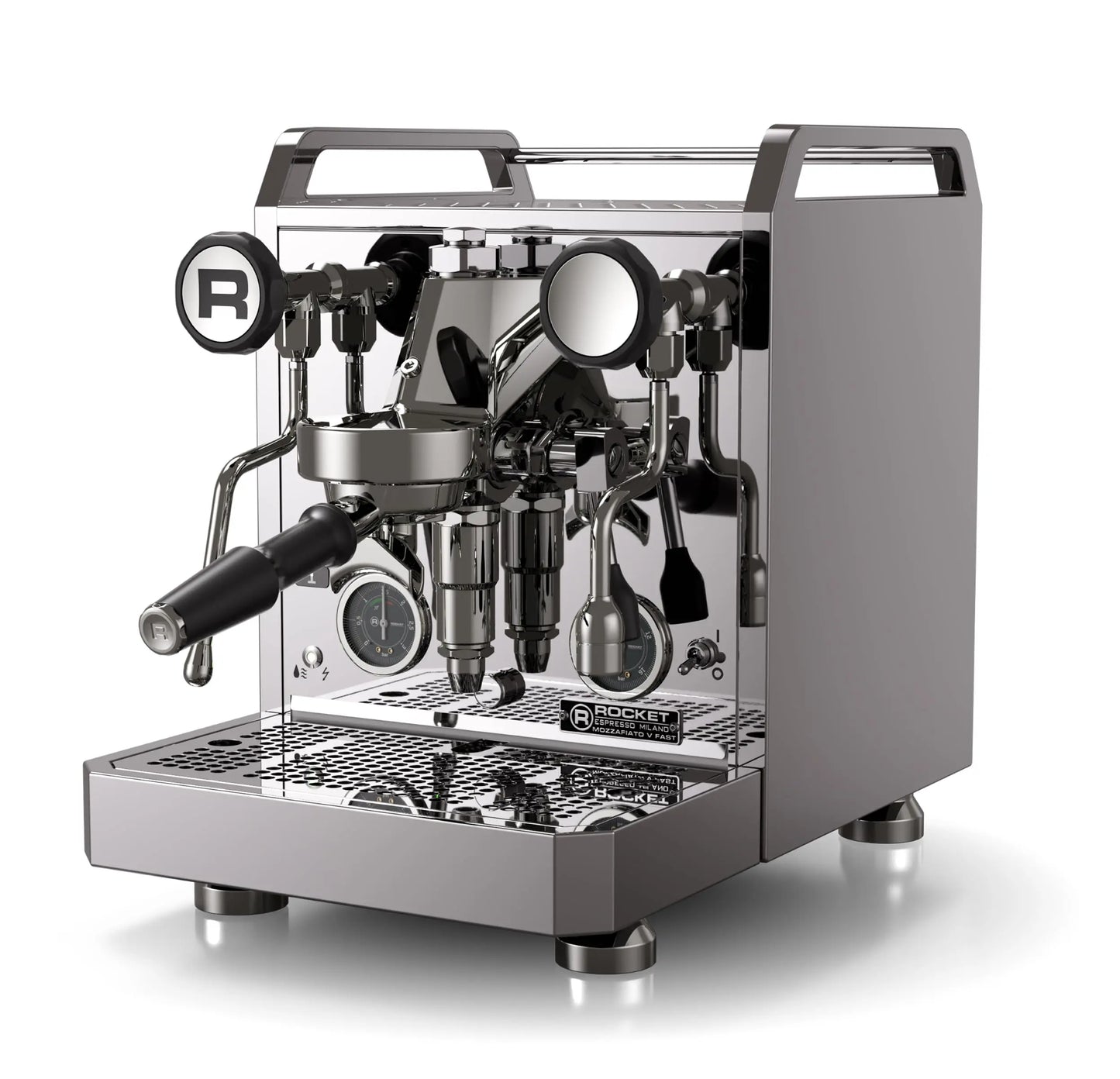 Rocket Espresso Mozzafiato FAST V Espresso Machine | Vibratory Pump | Heat Exchanger | PID Temperature Control | (Black) Mt. Diablo Coffee and Gear