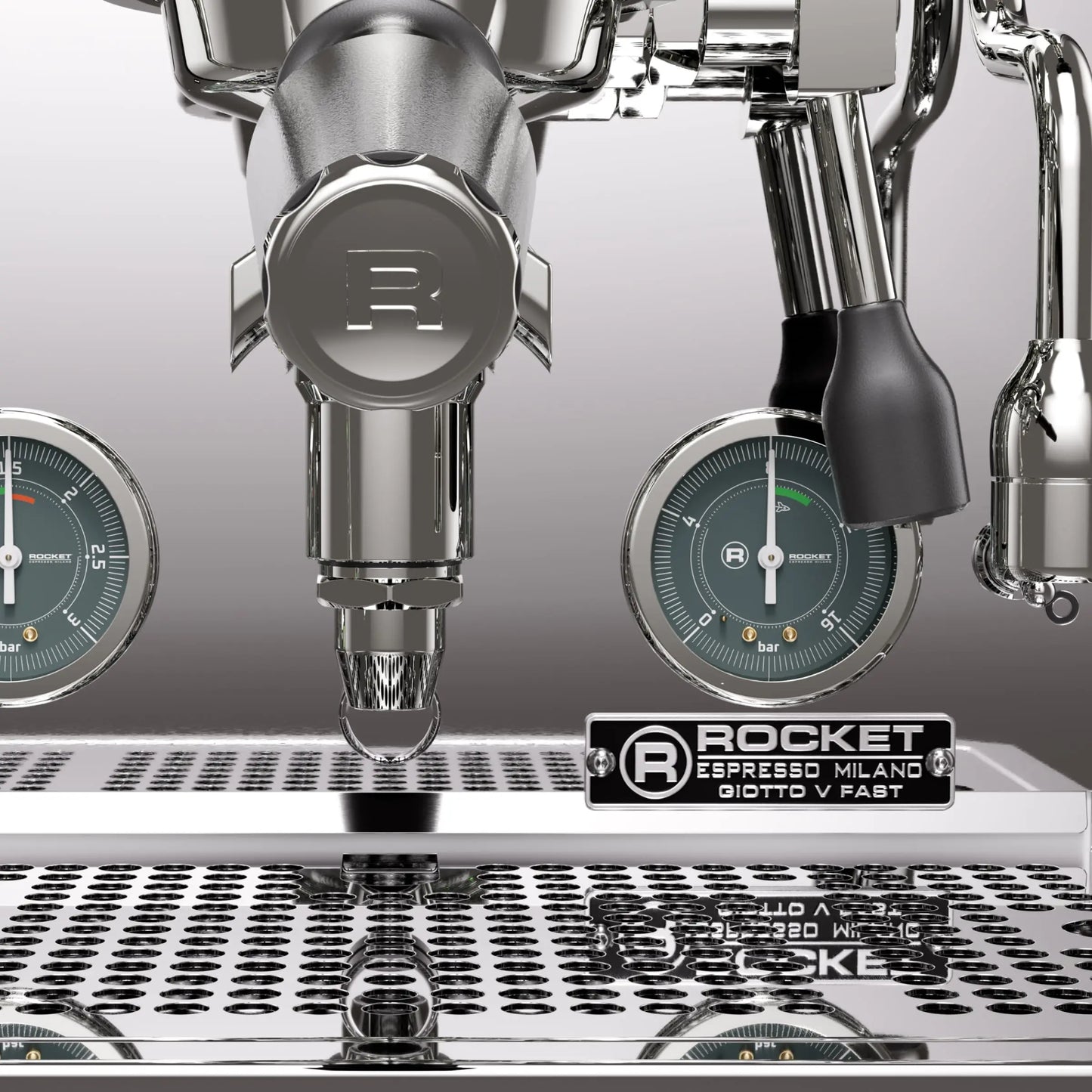 Rocket Espresso Mozzafiato FAST V Espresso Machine | Vibratory Pump | Heat Exchanger | PID Temperature Control | (Black) Mt. Diablo Coffee and Gear