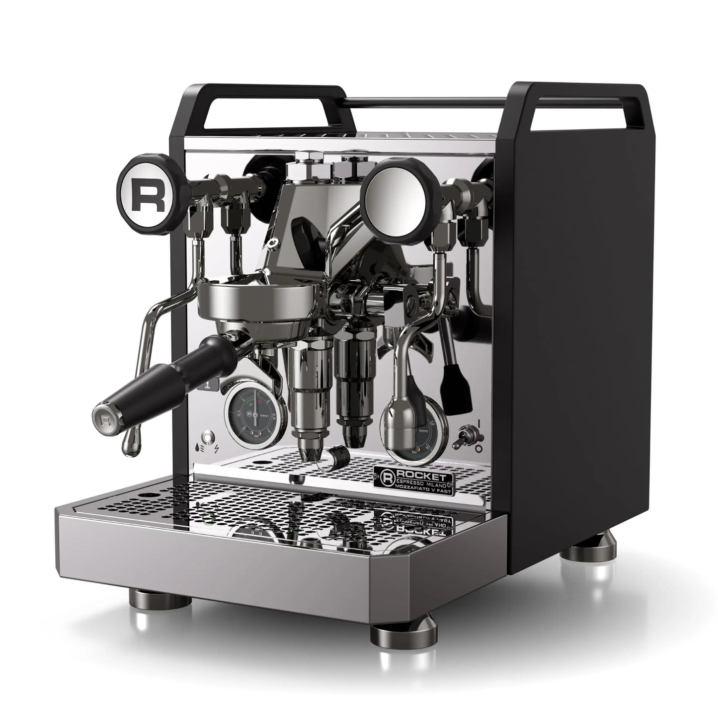 Rocket Espresso Mozzafiato FAST V Espresso Machine | Vibratory Pump | Heat Exchanger | PID Temperature Control | (Black) Mt. Diablo Coffee and Gear