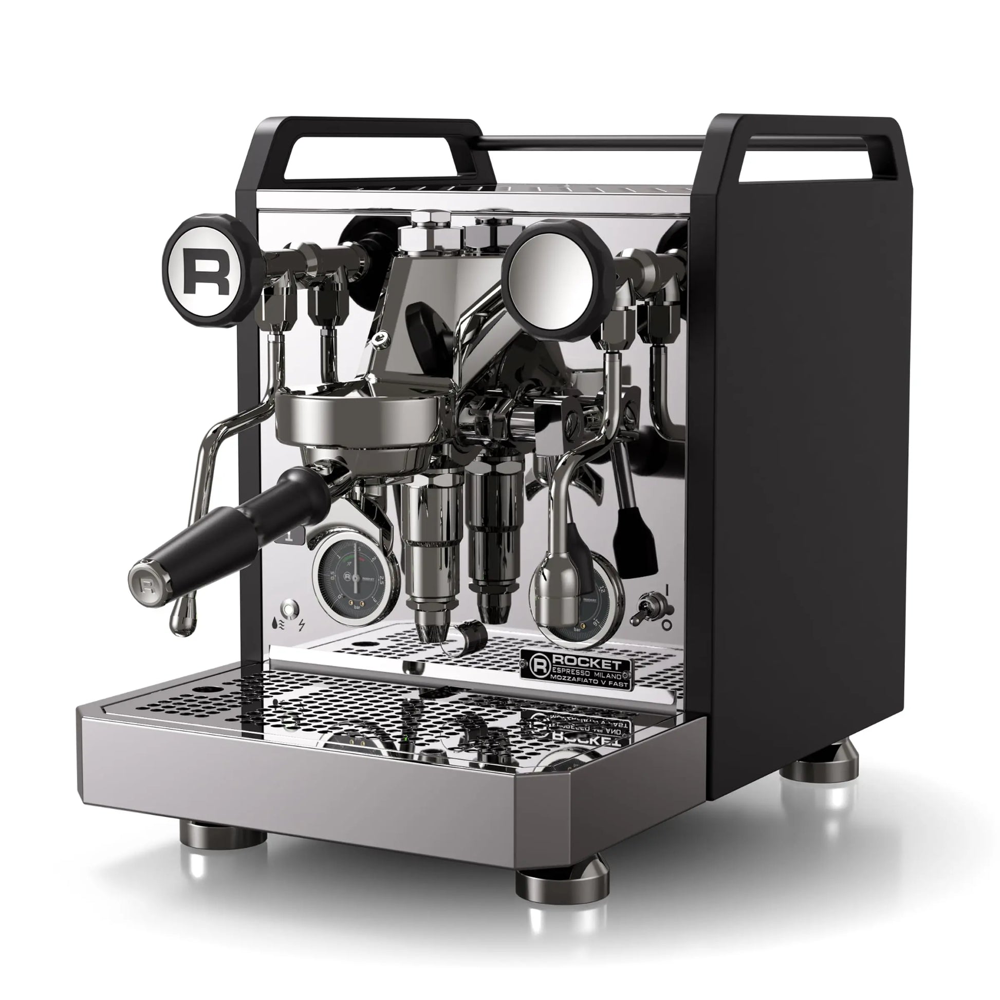 Rocket Espresso Mozzafiato FAST V Espresso Machine | Vibratory Pump | Heat Exchanger | PID Temperature Control | (Black) Mt. Diablo Coffee and Gear