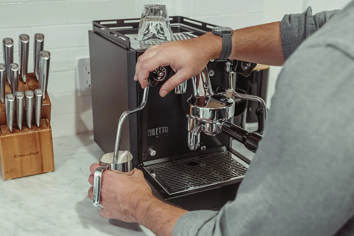 Diletta Bello Espresso Machine (Black) Mt. Diablo Coffee and Gear