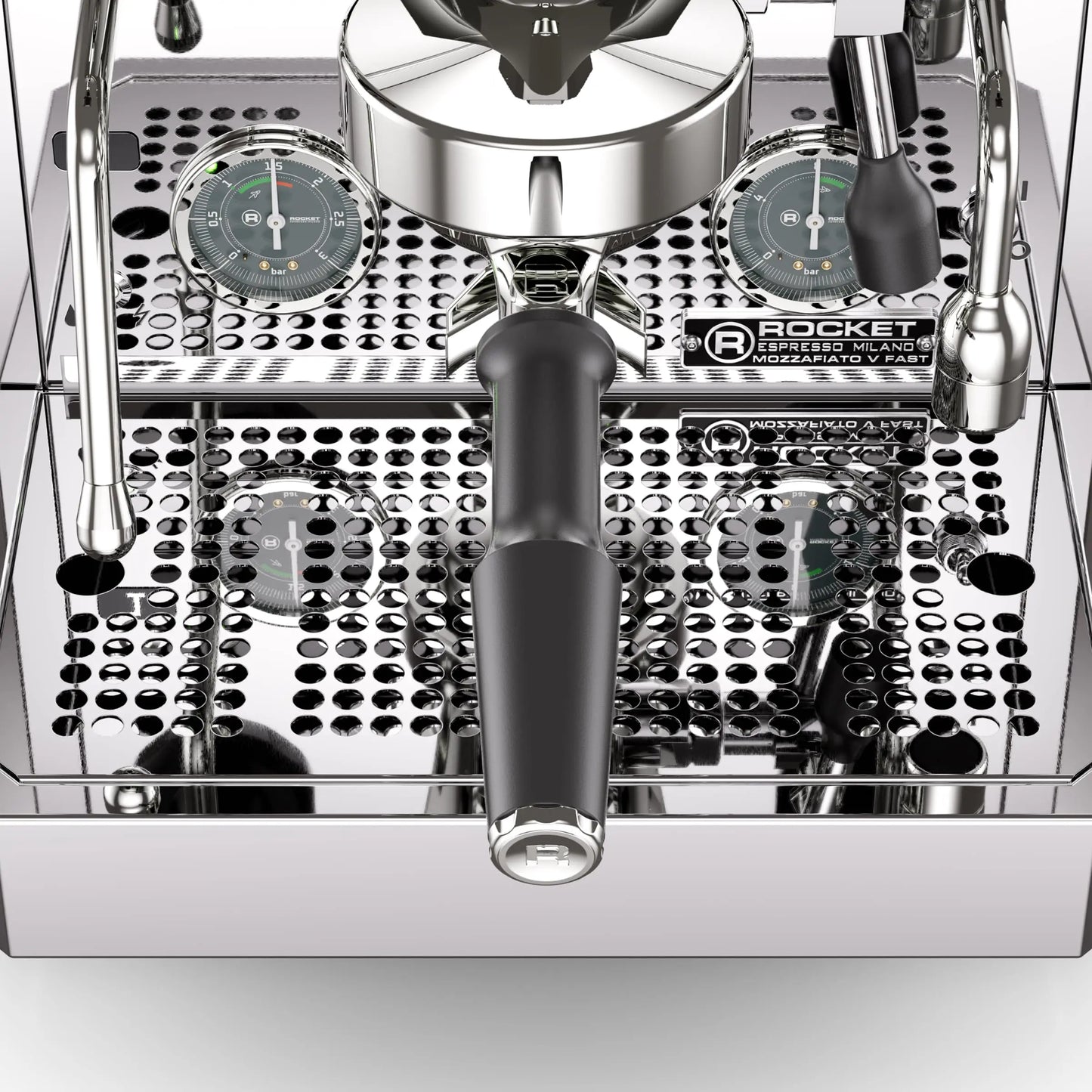 Rocket Espresso Mozzafiato FAST V Espresso Machine | Vibratory Pump | Heat Exchanger | PID Temperature Control | (Black) Mt. Diablo Coffee and Gear