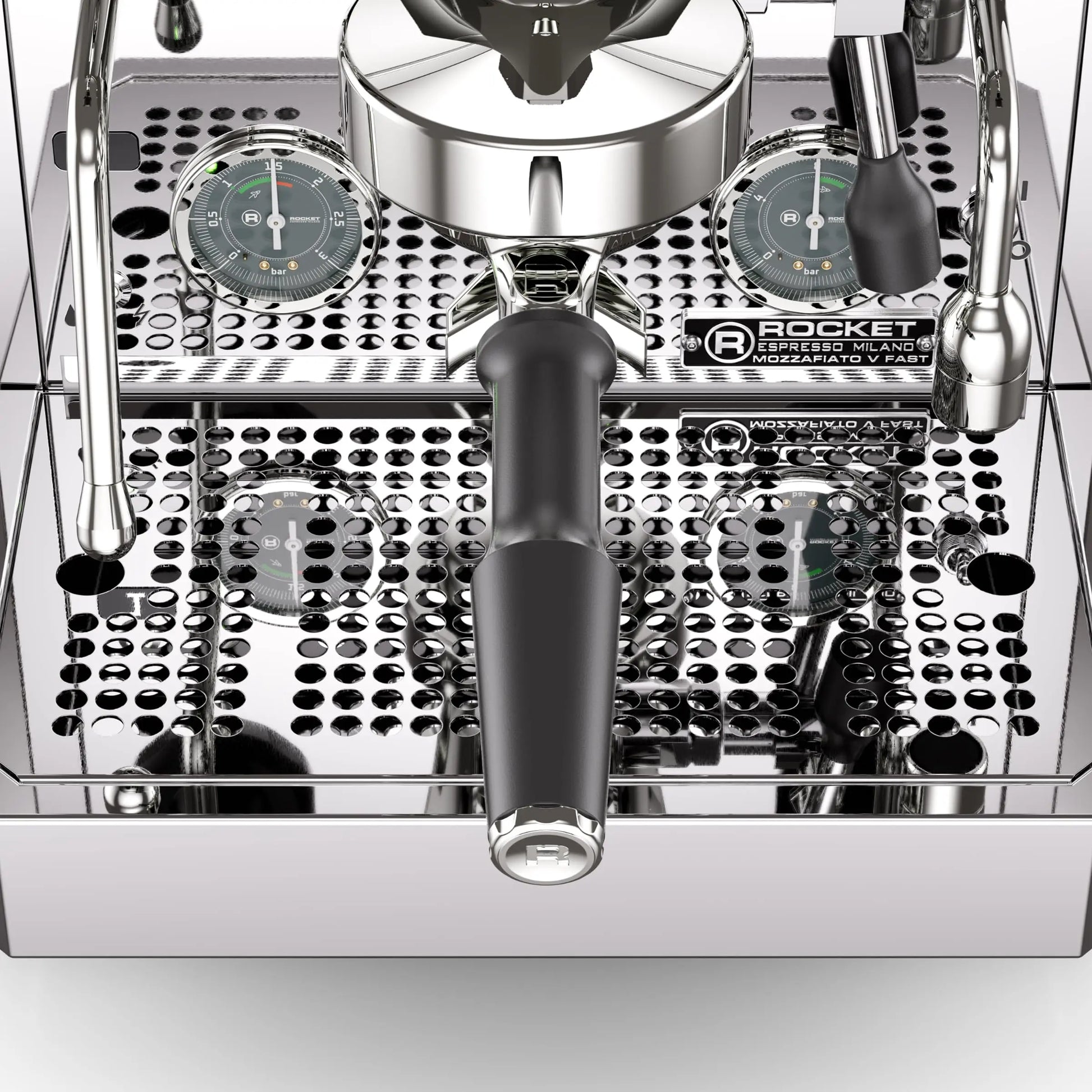 Rocket Espresso Mozzafiato FAST V Espresso Machine | Vibratory Pump | Heat Exchanger | PID Temperature Control | (Black) Mt. Diablo Coffee and Gear