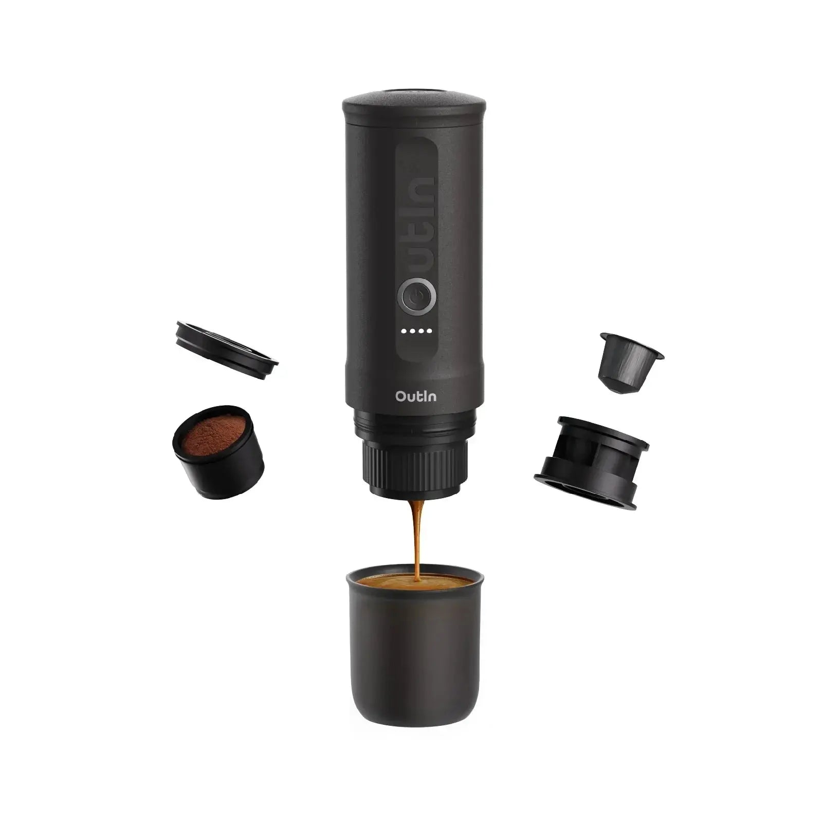Nano Portable Espresso Machine (Space Grey) OutIn